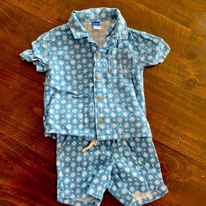 Old navy 18-24 month matching linen set